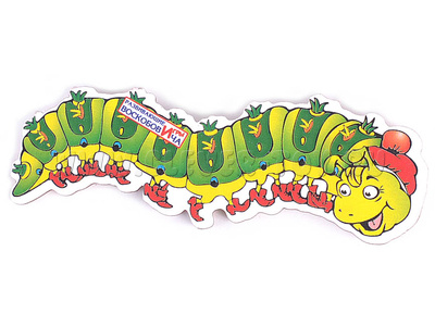 Персонаж малый Гусеница Фифа (крепление на Коврограф и магн. основу)