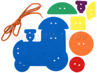 Паровоз. Шнуровка (ковролин)