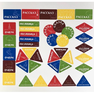 Набор магнитных карточек: "Жанры и темы"